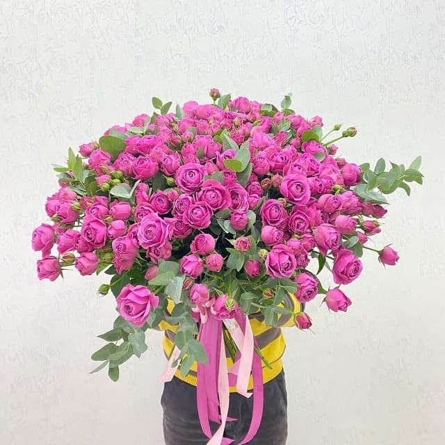 Bouquet "Barbinka" with  Peony Roses