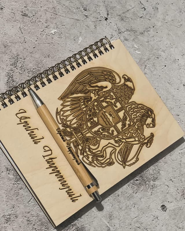 Personalized notebook and pen